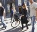 Exclu : balade à vélo pour Lady Gaga dans les rues de Copenhague, le 3 septembre 2012.