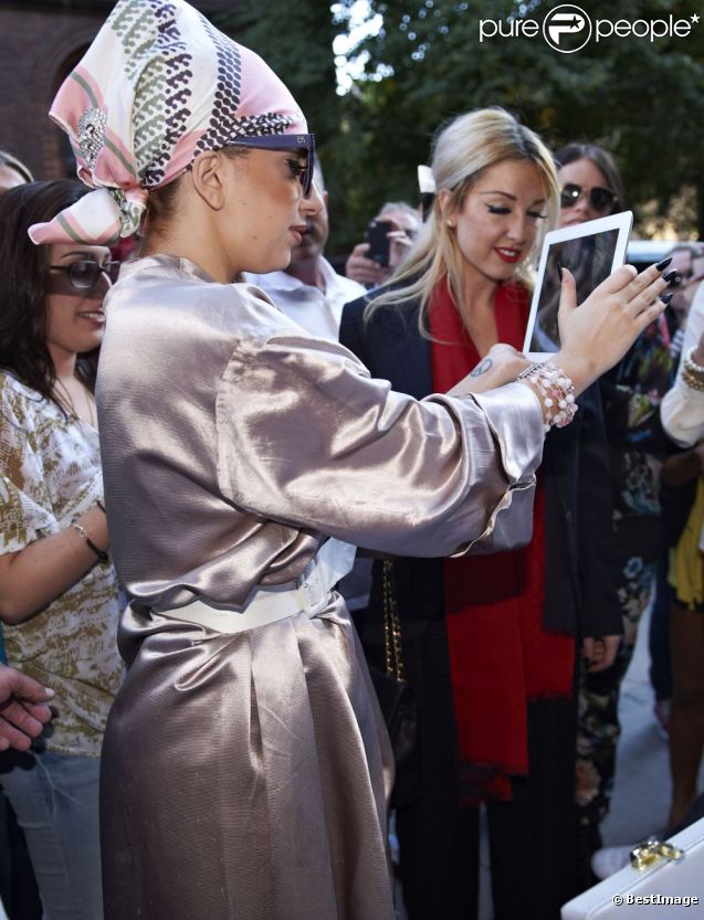 Exclu : Lady Gaga à Copenhague, le 3 septembre 2012.