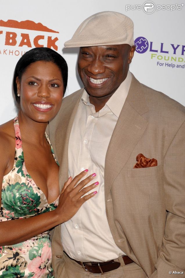 Michael Clarke Duncan et sa bien-aimée Omarosa le 24 juillet 2010