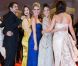 James Franco, Rachel Korine, Ashley Benson, Vanessa Hudgens et Selena Gomez lors de la présentation de  Spring Breakers  à la Mostra de Venise, le 5 septembre 2012.