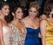 James Franco, Rachel Korine, Ashley Benson, Vanessa Hudgens et Selena Gomez lors de la présentation de  Spring Breakers  à la Mostra de Venise, le 5 septembre 2012.