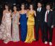 James Franco, Rachel Korine, Ashley Benson, Vanessa Hudgens et Selena Gomez lors de la présentation de  Spring Breakers  à la Mostra de Venise, le 5 septembre 2012.