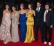 James Franco, Rachel Korine, Ashley Benson, Vanessa Hudgens et Selena Gomez lors de la présentation de  Spring Breakers  à la Mostra de Venise, le 5 septembre 2012.