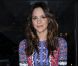 Katharine McPhee, habillée d'une robe Peter Pilotto  et de souliers Charlotte Olympia, arrive au Lincoln Center pour les Style Awards 2012. New York, le 5 septembre 2012.