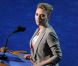 Scarlett Johansson lors de la convention démocrate qui se déroulait au Times Warner Cable Arena le jeudi 6 septembre 2012 à Charlotte