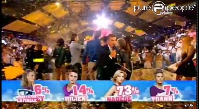 Nadège sacrée gagnante de Secret Story 6, vendredi 7 septembre 2012 sur TF1