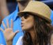 Eva Longoria assiste à la demi-finale dame du tournoi de l'US Open, à New York, le 7 septembre 2012