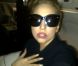 Lady Gaga avec sa coiffure de face, le 11 septembre 2012