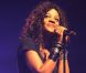 Louisy Joseph sur la scène de l'Olympia pendant le concert caritatif Leurs Voix pour l'Espoir. Paris, le 15 septembre 2012.