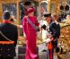 La princesse Maxima et la reine arrivent. La famille royale des Pays-Bas le 18 septembre 2012 lors du Prinsjesdag, jour annuel d'inauguration solennelle de la nouvelle année parlementaire.