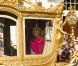 L'arrivée de la princesse Maxima. La famille royale des Pays-Bas le 18 septembre 2012 lors du Prinsjesdag, jour annuel d'inauguration solennelle de la nouvelle année parlementaire.