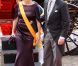 L'arrivée au Binnenhof du prince Constantijn et de la princesse Laurentien. La famille royale des Pays-Bas le 18 septembre 2012 lors du Prinsjesdag, jour annuel d'inauguration solennelle de la nouvelle année parlementaire.