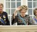 La reine et sa famille ont salué la foule depuis le balcon du palais Noordeinde, à La Haye. La famille royale des Pays-Bas le 18 septembre 2012 lors du Prinsjesdag, jour annuel d'inauguration solennelle de la nouvelle année parlementaire.