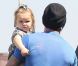 David Beckham et sa fille Harper dans les rues de Los Angeles, le 25 septembre 2012