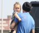 David Beckham et sa fille Harper surpris dans les rues de Los Angeles, le 25 septembre 2012