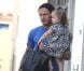 David Beckham papa attentionné avec sa fille Harper dans les rues de Los Angeles, le 25 septembre 2012