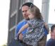 David Beckham et sa fille Harper surpris dans les rues de Los Angeles, le 25 septembre 2012