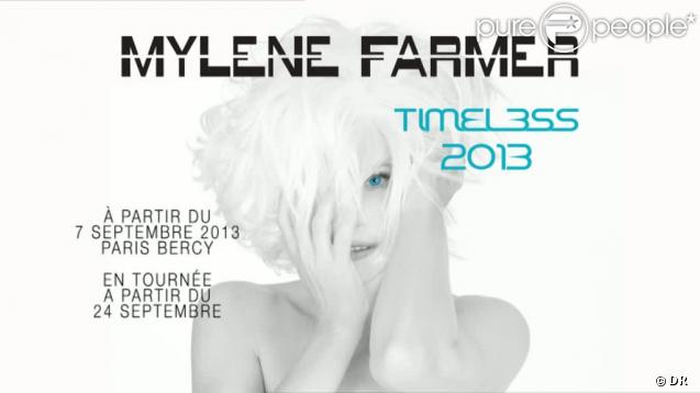 Mylène Farmer, teaser de tournée Timeless 2013.