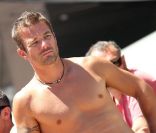Sébastien Loeb en vacances à Saint-Tropez le 23 juillet 2012