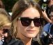 Olivia Palermo quitte l'Hôtel National des Invalides après avoir assisté au défilé prêt-à-porter Christian Dior printemps-été 2013. Paris, le 28 septembre 2012.
