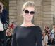 Eva Herzigova arrive à l'Hôtel National des Invalides pour assister au défilé prêt-à-porter Christian Dior printemps-été 2013. Paris, le 28 septembre 2012.