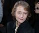 Charlotte Rampling assiste du premier rang au défilé Stella McCartney printemps-été 2013 à l'Opéra Garnier. Paris, le 1er octobre 2012.