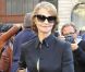 Charlotte Rampling arrive à l'Opéra Garnier pour assister au défilé Stella McCartney printemps-été 2013. Paris, le 1er octobre 2012.