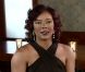 Lark Voorhies, qui jouait Lisa Turtle dans  Sauvés par le gong , en 2012 lors d'une interview avec le blogueur Michael Yo.