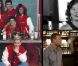 Lark Voorhies, qui jouait Lisa Turtle dans  Sauvés par le gong , en 2012 lors d'une interview avec le blogueur Michael Yo.