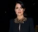 Salma Hayek assiste au défilé Alexander McQueen printemps-été 2013 au Centquatre. Paris, le 2 octobre 2012.