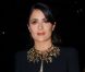 Salma Hayek assiste au défilé Alexander McQueen printemps-été 2013 au Centquatre. Paris, le 2 octobre 2012.