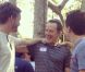 Christopher Masterson, Bryan Cranston, et Frankie Muniz lors des retrouvailles du casting de la série  Malcolm , le 18 septembre 2012.