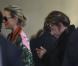 Johnny Hallyday et Laeticia à leur arrivée à l'aéroport de Paris Charles-de-Gaulle, le 9 octobre 2012.