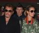 Johnny Hallyday et Laeticia à l'aéroport de Paris Charles-de-Gaulle, le 9 octobre 2012.