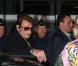 Johnny Hallyday à son arrivée à l'aéroport de Paris Charles-de-Gaulle, le 9 octobre 2012.