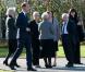 Le prince William aux obsèques, le 10 octobre 2012 , de son ancienne nounou, Olga Powell, au cimetière de Parndon Wood, à Harlow, dans l'Essex (nord-est de Londres).