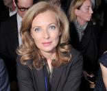 Valérie Trierweiler au défilé Saint Laurent Paris, le 1er octobre 2012.