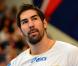 Nikola Karabatic durant le match entre le PSG Handball et Montpellier le 30 septembre 2012 à Paris
