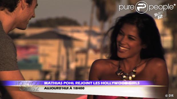 La belle Ayem Nour et Matthias Pohl de Secret Story dans Hollywood Girls 2 sur NRJ 12 le mercredi 12 septembre 2012