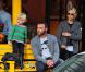 Liev Schreiber et Naomi Watts et leurs enfants Samuel et Alexander dans les rues de New York le 10 octobre 2012.