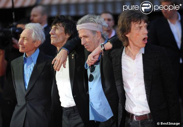 Les Rolling Stones à l'avant-première du documentaire  Crossfire Hurricane  à Londres, le 18 octobre.