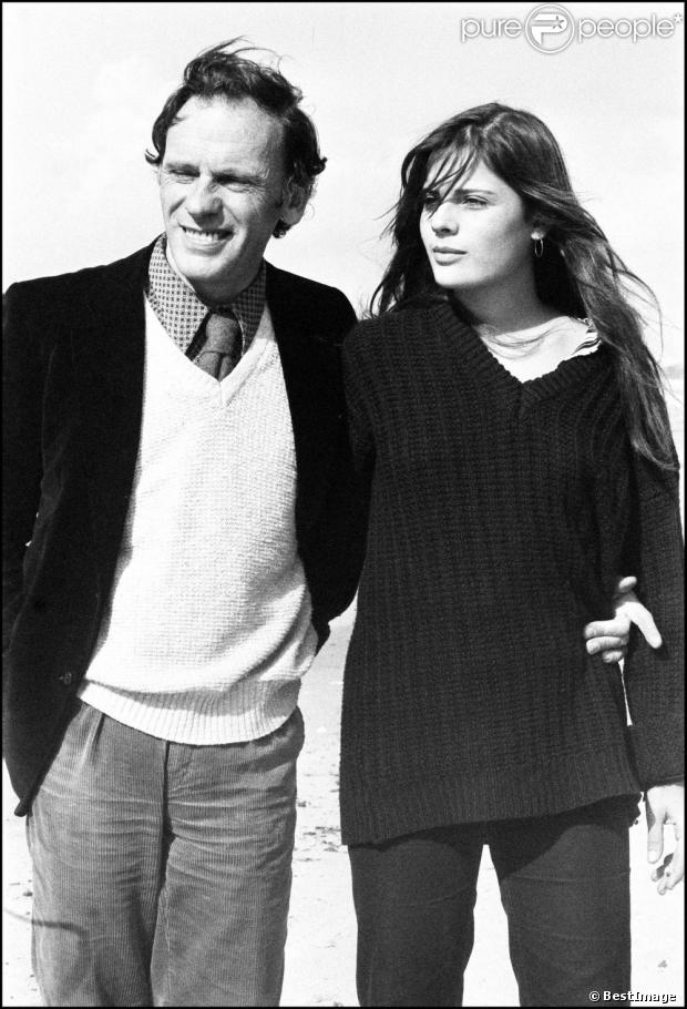 Jean-Louis Trintignant et sa fille Marie en Israël en 1980