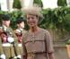 La princesse Caroline de Hanovre sortant de la cathédrale Notre-Dame de Luxembourg où le prince Guillaume et Stéphanie de Lannoy viennent de se marier, le 20 octobre 2012.