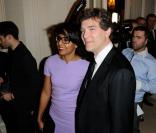 Audrey Pulvar et Arnaud Montebourg à Paris, le 18 janvier 2012.