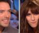 Doria Tillier fait sa chronique météo dans le  Grand Journal , face à Nicolas Bedos, amusé, le vendredi 26 octobre 2012.
