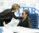 Exclusif : Johnny Hallyday, Laeticia, son manager Seb Farran et son directeur musical et ami Yarol Poupaud à Moscou pour la promo du concert fin mai 2012