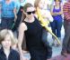Angelina Jolie takes the kids out to shop for their Halloween costumes at a local Party City Store in Studio City, Los Angeles, CA, USA on October 28, 2012. The 37-year-old actress held tightly onto her twins, Vivienne Marcheline Jolie-Pitt and Knox Léon Jolie-Pitt, while her older daughter Shiloh Nouvel Jolie-Pitt picked out her own accessories. Photo by GSI/ABACAPRESS.COM29/10/2012 - Los Angeles