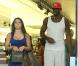 L'ailier des Lakers Antawn Jamison et sa petite amie surpris à la sortie d'un MAC store à Beverly Hills, le 27 octobre 2012