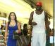 L'ailier des Lakers Antawn Jamison et sa petite amie surpris à la sortie d'un MAC store à Beverly Hills, le 27 octobre 2012