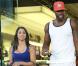 L'ailier des Lakers Antawn Jamison et sa petite amie surpris à la sortie d'un MAC store à Beverly Hills, le 27 octobre 2012